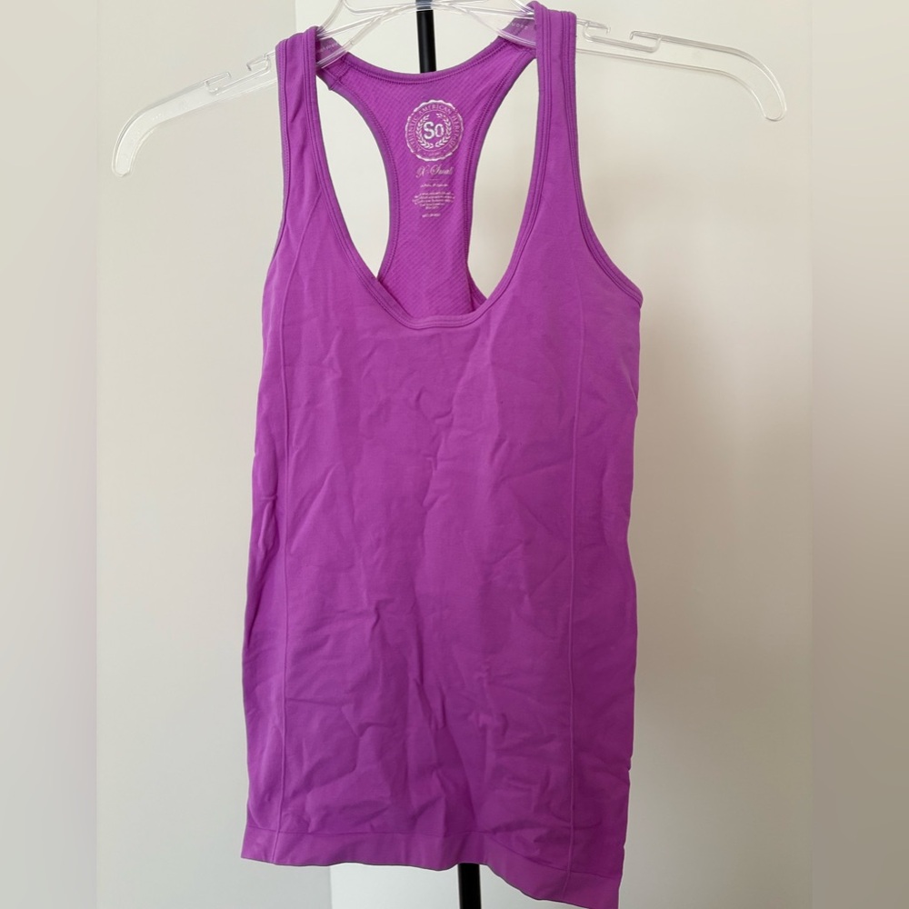 SO Women's Vibrant Purple Racerback Tank Top